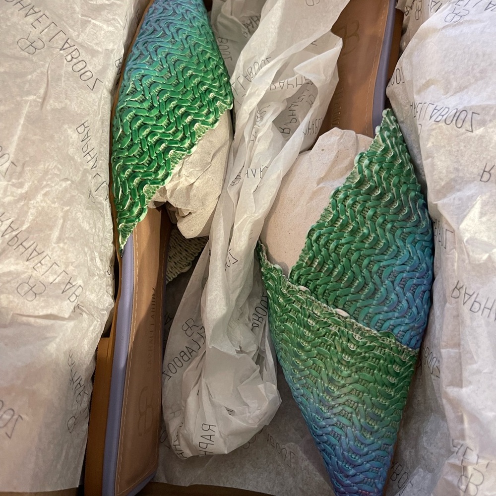 Anthropologie x Raphaella Booz Pointed-Toe Raffia Mules
NWT SZ 10 - Picture 3 of 14
